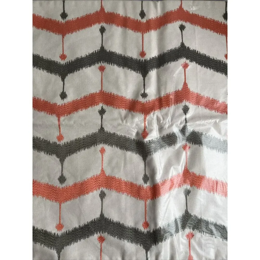 2 West Elm Throw Pillow Covers 20x20 Embroidered Gray Coral Button Back NEW